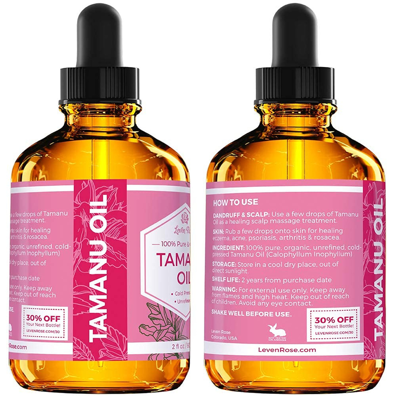 Oulo Tamanu Oil - Pure Cold Pressed - Best Treatment for Psoriasis, Eczema,  Acne Scar, Sunburn, Rosacea - for Dry, Scaly Irritated Skin and More: Buy  Online at Best Price in UAE - Amazon.ae